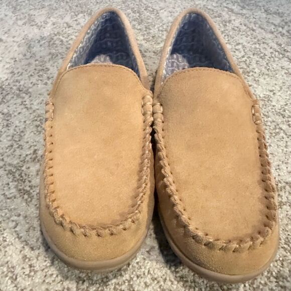 Land’s End Men’s Suede Slippers 10 - Picture 1 of 7